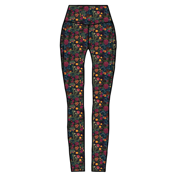 Go There Fleece Legging | Berry Bush