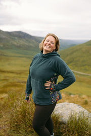 Climb on Fleece Hoodie in Enchantment green